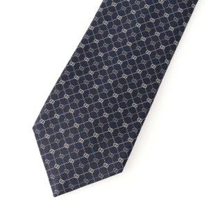 Gucci Men's Blue Monogram GG Silk Neck Tie